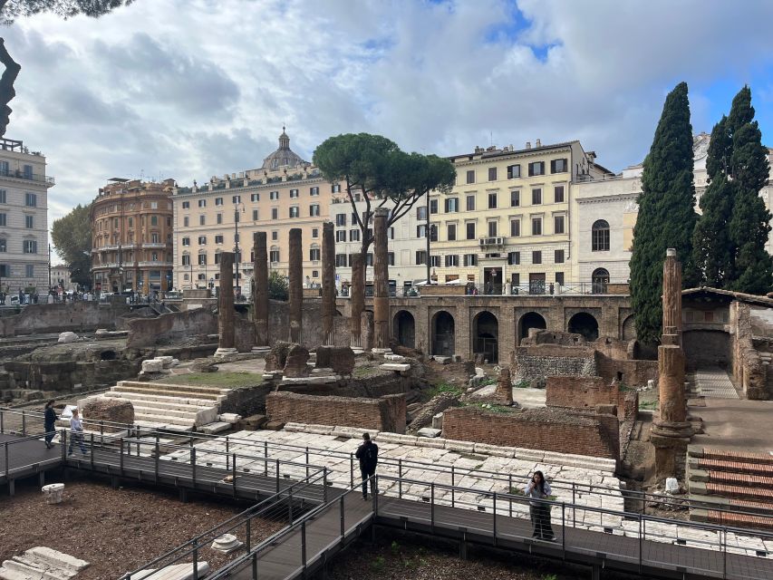 Ancient Rome: Archeological area Largo Argentina - Where to meet: Piazza d’Aracoeli and the orange flags