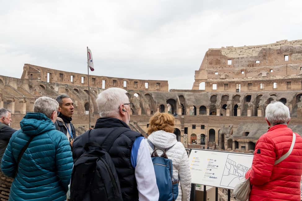 Colosseum Guided Tour: Hotel Transport included - Roman Forum walking tour: politics, temples, and arches