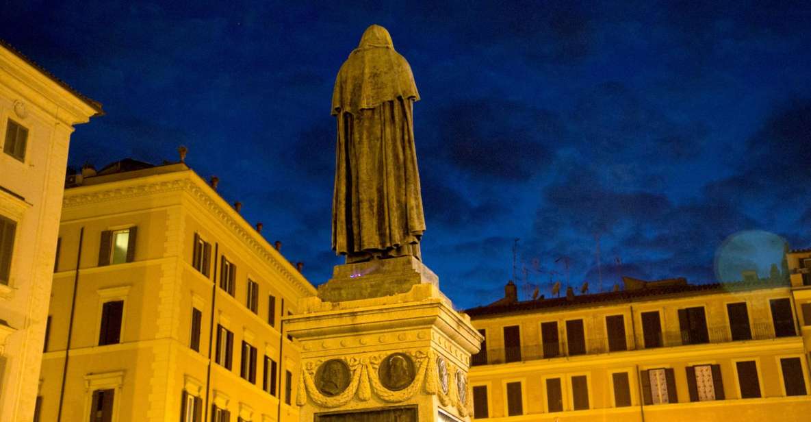 Dark Heart of Rome - Facts, Legend & Mystery Walking Tour - Campo de Fiori: the story-square at night