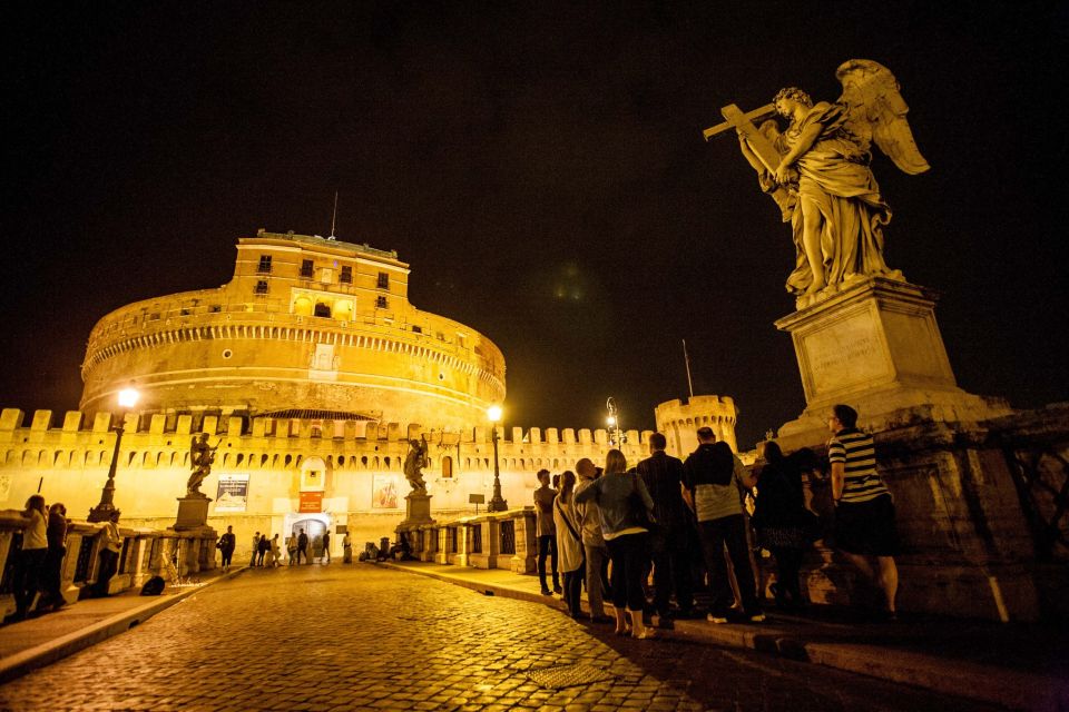 Dark Heart of Rome: Facts, Legends, and Mystery Tour - Castel Sant’Angelo at night: Hadrian’s Mausoleum turned into a symbol