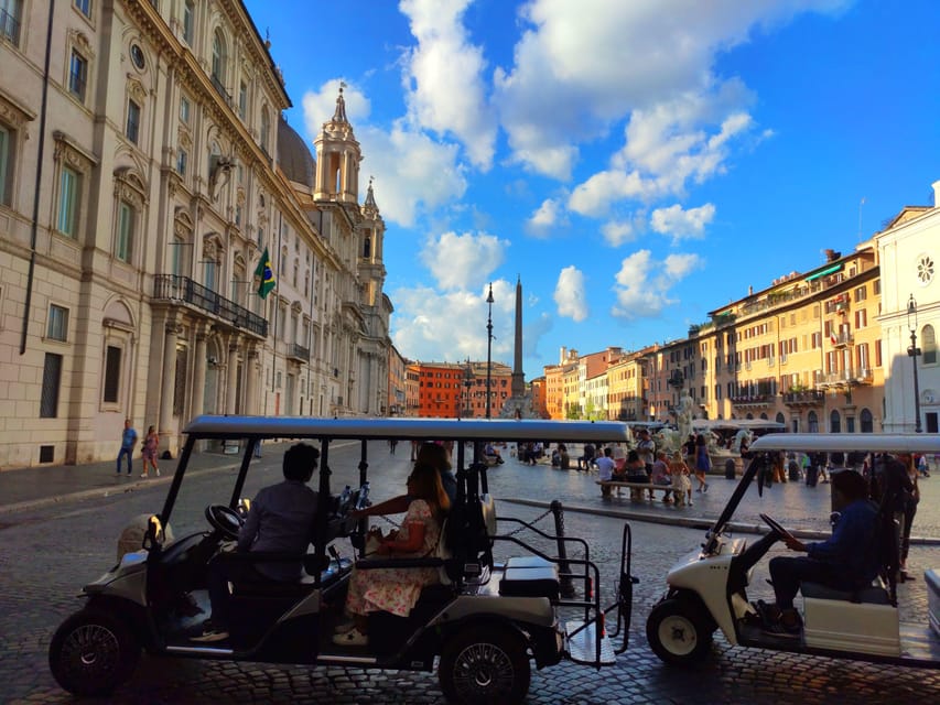 Golf Cart Tour: Private Experience of Rome's City Center - Trevi Fountain to Piazza Venezia: classic Rome, paced for photos