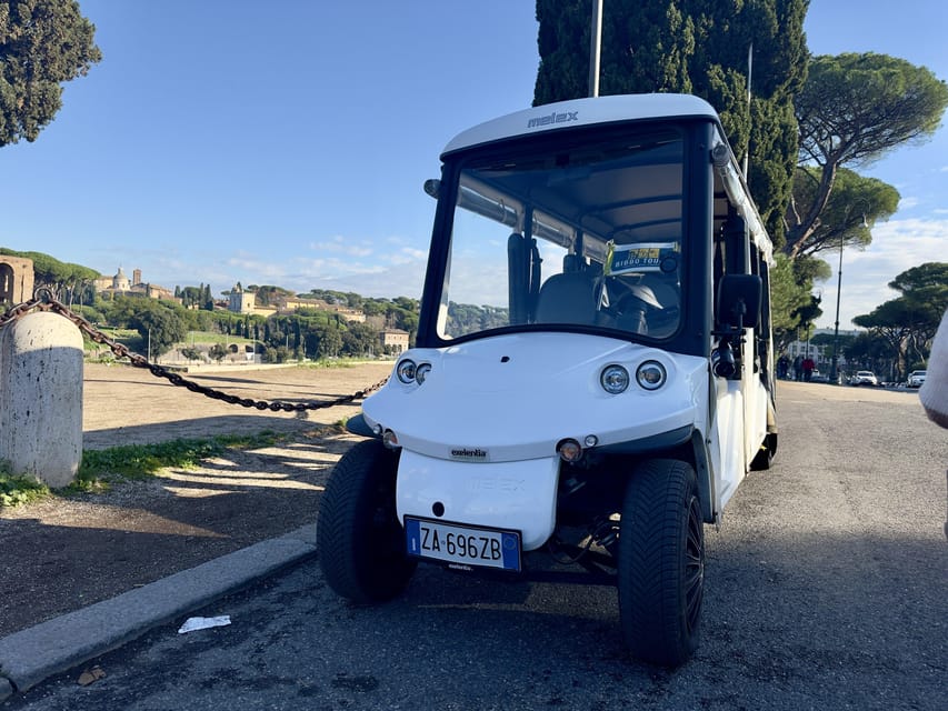 Golf Cart Tour: Private Experience of Rome's City Center - Theatre of Marcellus and Giardino degli Aranci: ruins plus a scenic break