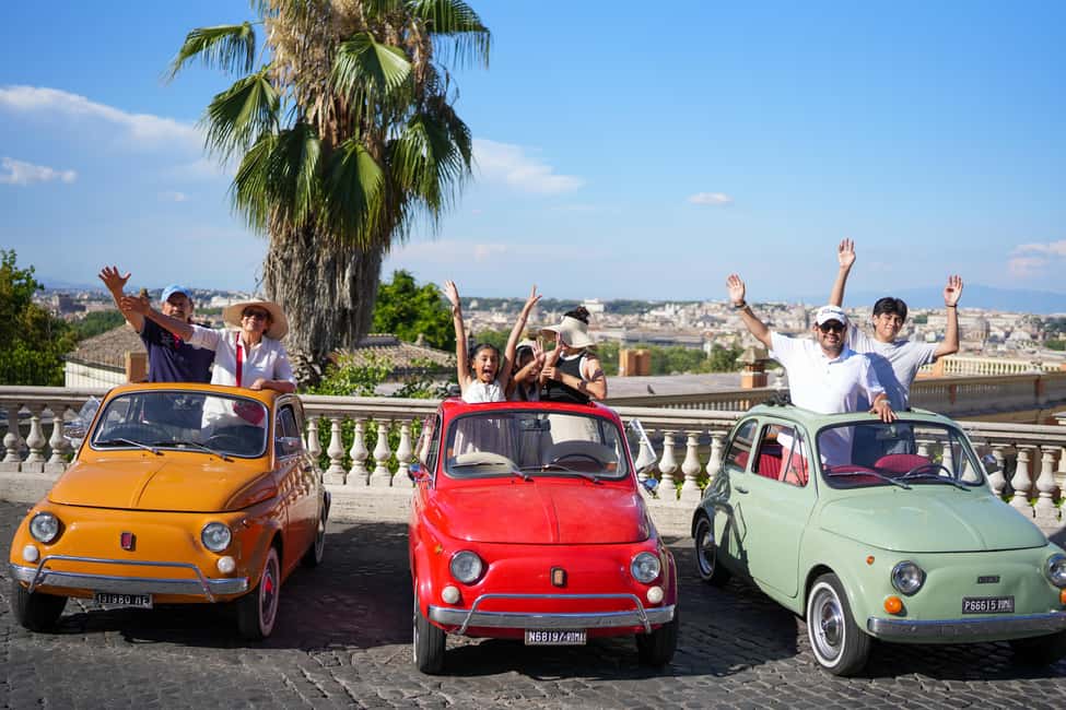 La Dolce Vita: Cruising Rome in a Classic Fiat 500 - Gianicolo Hill: Rome from above, with the sun doing the work