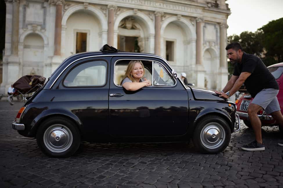 La Dolce Vita: Cruising Rome in a Classic Fiat 500 - Castel Sant’Angelo: the fortress by the river, seen in motion