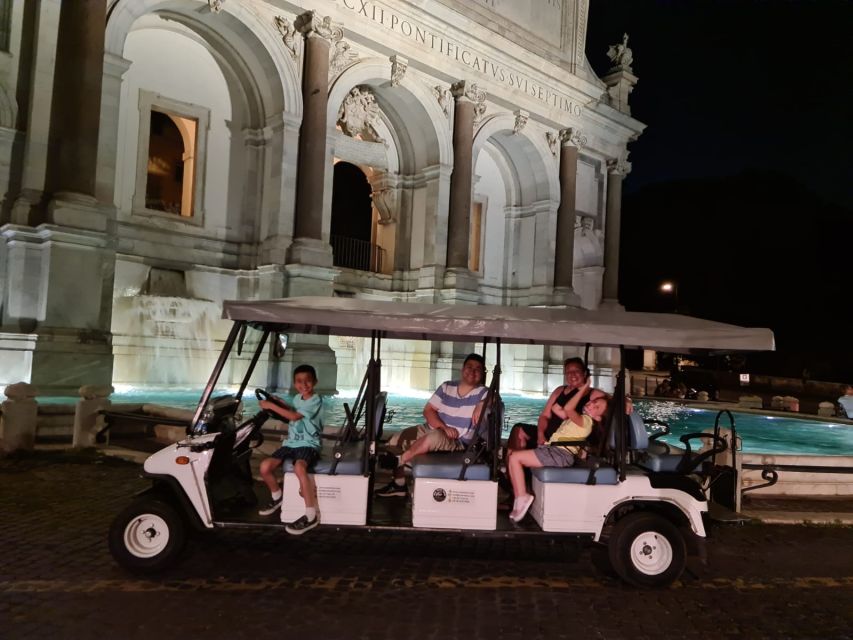 Rome: 2-Hour Golf Cart Sightseeing Tour at Night - The 2-Hour Route: From Colosseum Lighting to Quick Photo Stops