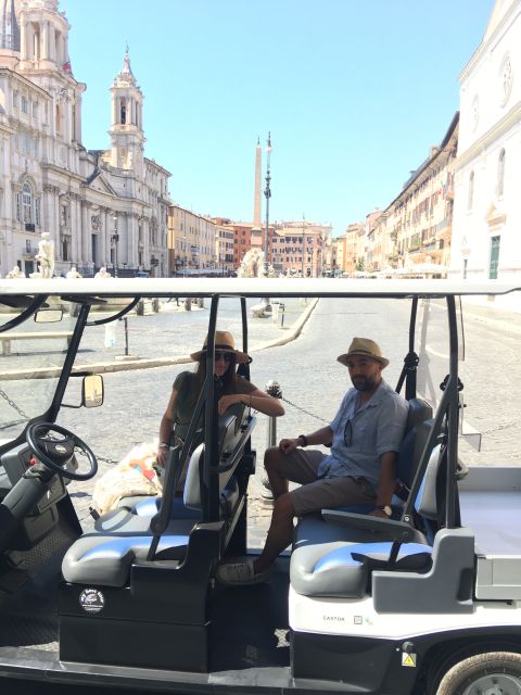 Rome: 4-Hour Private Afternoon Golf Cart City Tour - Colosseum area: short walks, big payoff