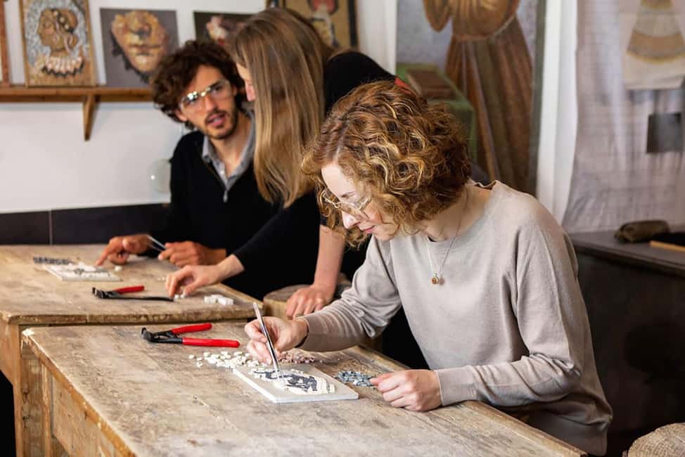 Rome: Ancient Mosaic Making Workshop - Studio Cassio in Monti: A Family Workshop Setup