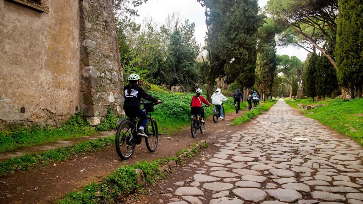 Rome: Appian Way Aqueducts Bike Tour (UPG Catacombs & Lunch) - How hard is the ride really? Roads, bumps, and traffic