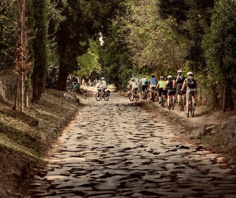 Rome: Appian Way, Catacombs, & Roman Aqueducts E-bike Tour - Entering the Ancient Appian Way from St. Sebastian’s Gate