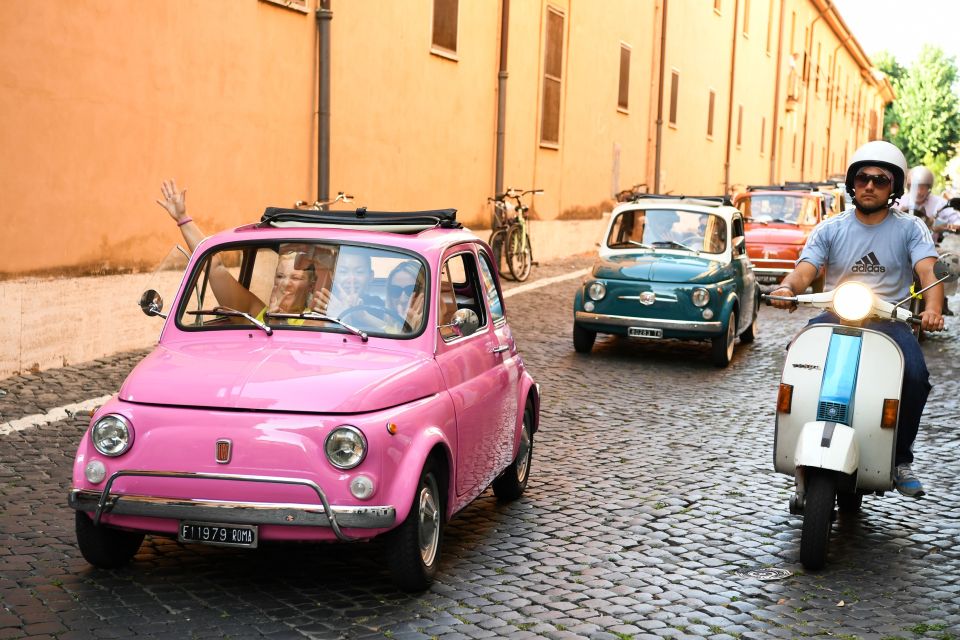Rome: Aventine Hill Tour in Vintage Fiat 500 Convoy - Practical details that matter on the day