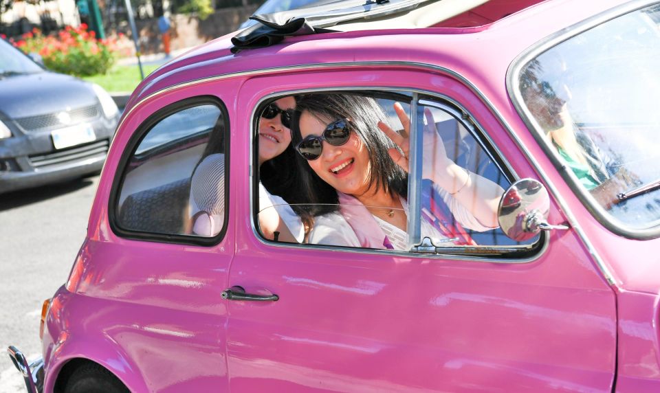 Rome: Aventine Hill Tour in Vintage Fiat 500 Convoy - The Janiculum Hill finale: Pantheon, Villa Medici, and Altare della Patria