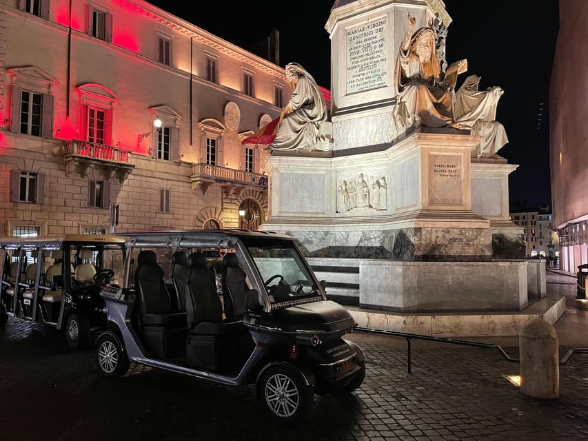 Rome by Night Private Golf Cart Tour - Key highlights to know before you go