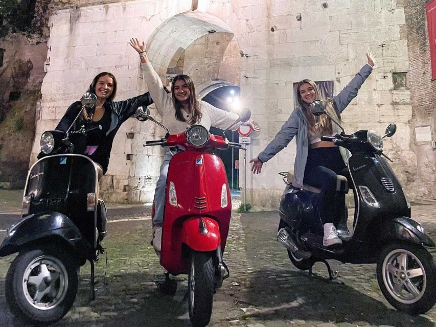 Rome by Night Vespa Tour With Driver/Private Guide - Pyramid of Cestius and Aventine Keyhole: Roman oddities that stick