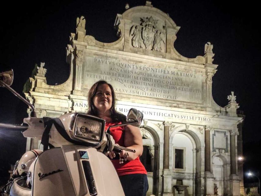 Rome by Night Vespa Tour With Driver/Private Guide - Testaccio market break, coffee, gelato, and an aperitif moment