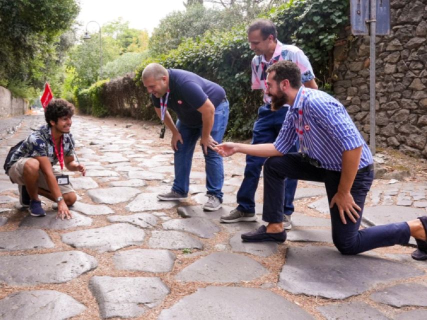 Rome: Catacombs and Capuchin Crypt Guided Tour with Transfer - Appian Way and Aurelian Wall: quick passes that still give you context
