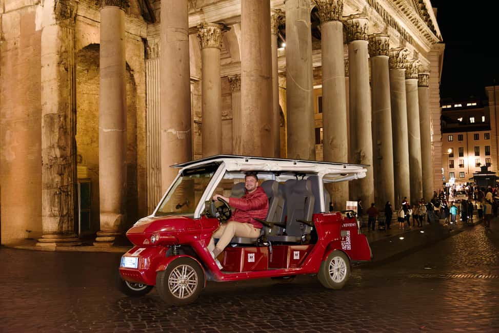 Rome: City Golf Cart at Night Tour - Key things I’d mark on your Rome map