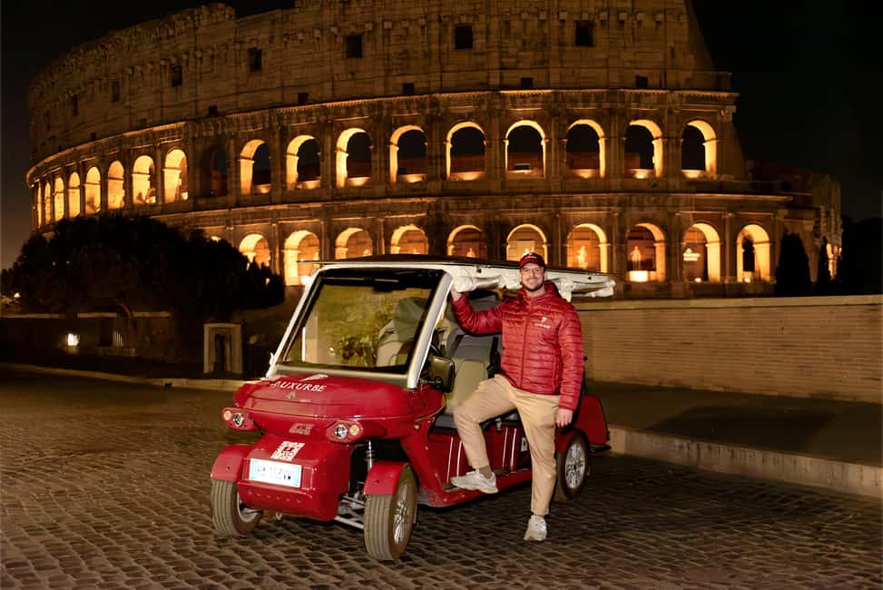 Rome: City Golf Cart at Night Tour - The 3-hour flow: from Piazza di Spagna toward the Colosseum