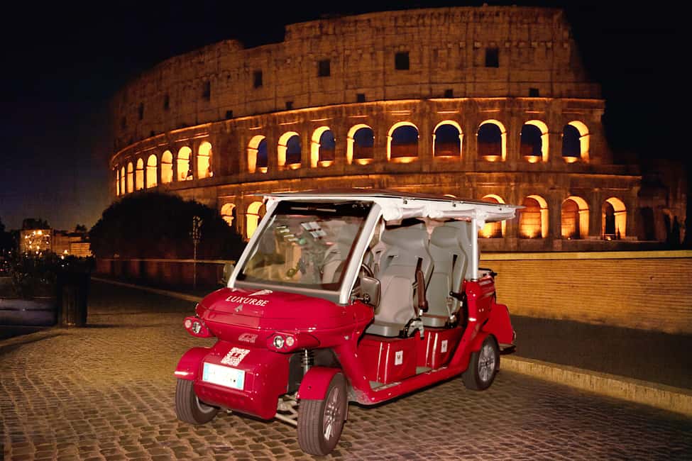 Rome: City Golf Cart at Night Tour - Piazza di Spagna and Trevi Fountain: night photos with less stress