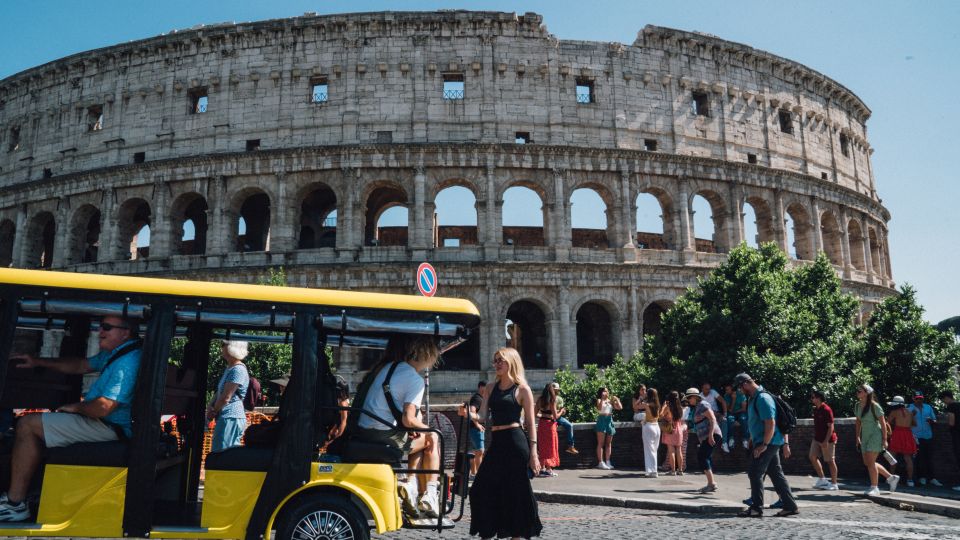 Rome: City Highlights Golf Cart Tour with Local Guide - Colosseum area: what you learn when you see it from the right angle