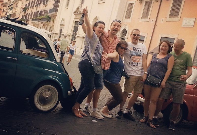 Rome Driving Tour By Vintage Fiat 500 - Photo stops, cappuccino breaks, and the celebrity-car effect