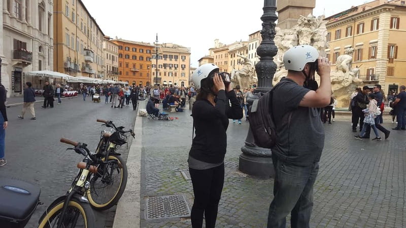 Rome: Early Morning eBike Tour - Colosseum 3D VR and the Arch of Constantine: seeing power with fresh eyes