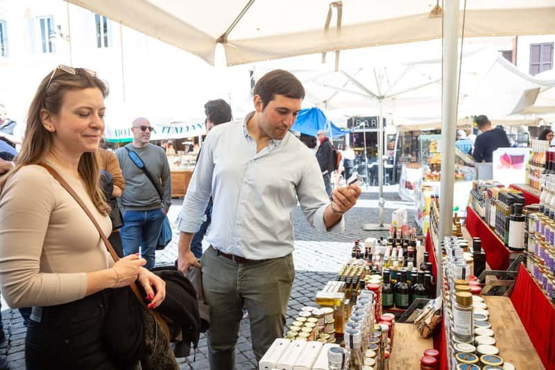 Rome: Eat Like a Roman Ghetto & Campo de' Fiori Food Tour - Tastings that feel like real Rome: porchetta panini, supplì, and pizza