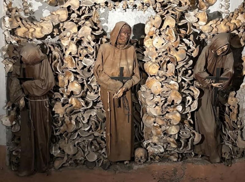 Rome: Ghosts & Bone Crypts Tours: 2 Tours, 1 Discount Ticket - Campo de’ Fiori, Piazza Farnese, and Via Giulia: where stories get specific