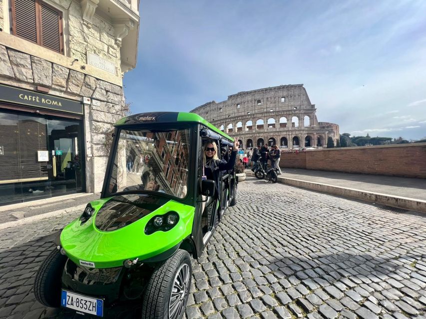 Rome: Golf Cart Tour with Artisanal Gelato Tasting - Key things to know before you go