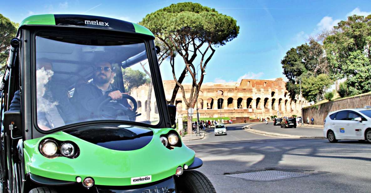 Rome: Golf Cart Tour with Artisanal Gelato Tasting - Colosseum first: the start that sets the tone