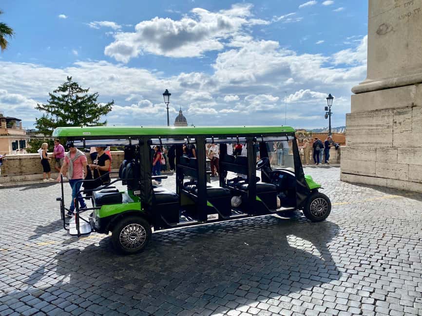Rome: Golf Cart Tour with Artisanal Gelato Tasting - Bocca della Verità area and the Mouth of Truth photo moment
