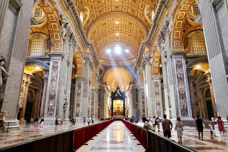 Rome: Guided Tour of St. Peter's Basilica, Grottoes & Square - Inside St. Peter’s Basilica: mosaics, marble, and that Michelangelo emotional punch