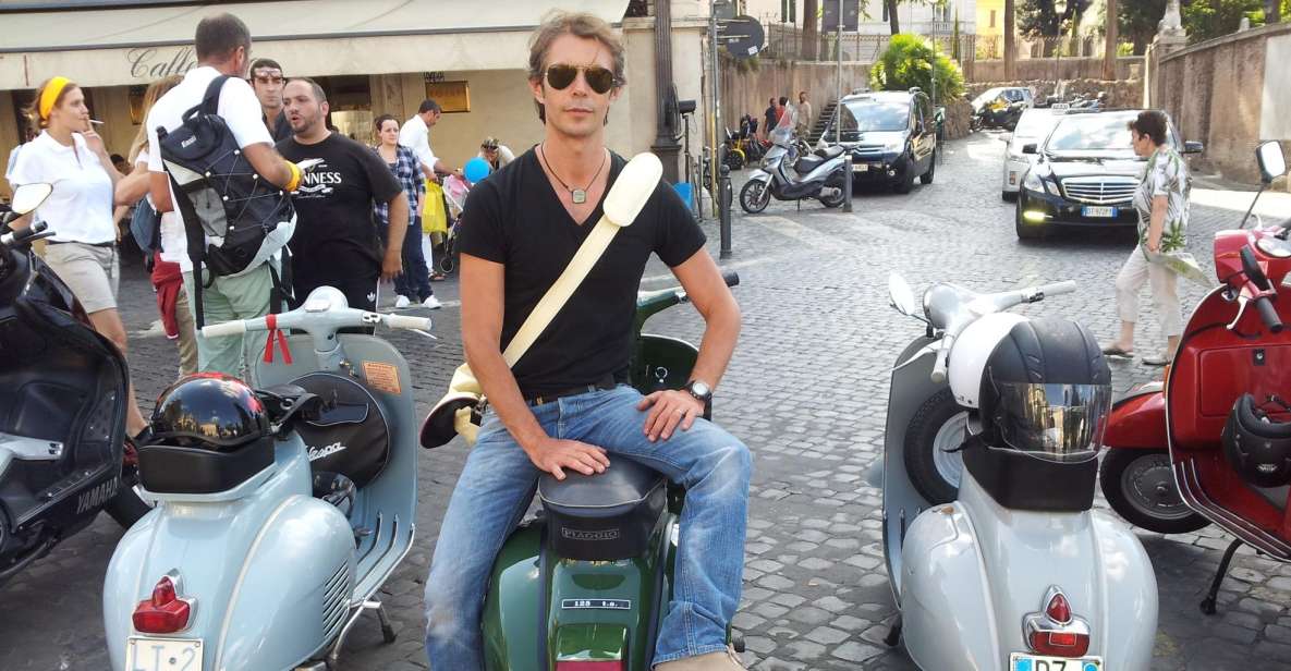 Rome: Half-Day Tour by Vespa with Driver - Getting Set Up: Helmet, Hygienic Cap, and Scooter Reality