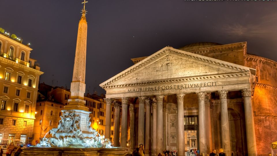 Rome: Nighttime Private Sightseeing Tour - Trevi Fountain: Glowing Water, Quick Photo Time