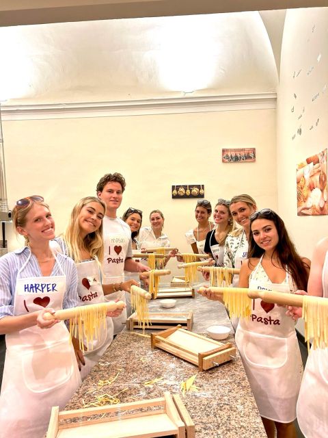 Rome: Pasta Making Class with Wine, Limoncello, and Dessert - Small group size means real attention