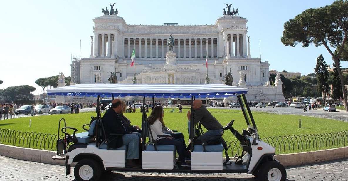 Rome: Private Guided City Highlights Tour by Golf Cart - Why a street-legal golf cart beats a pure walking tour
