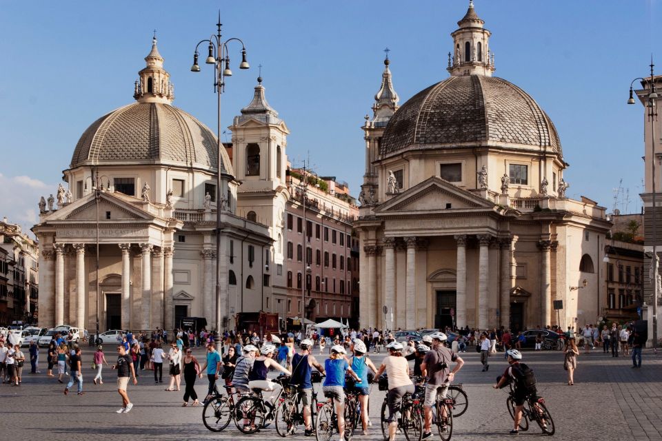 Rome: Private Half-Day Bike Tour with E-bike - Piazza del Popolo and the Borghese Gardens View: Rome’s Scale From a Breather