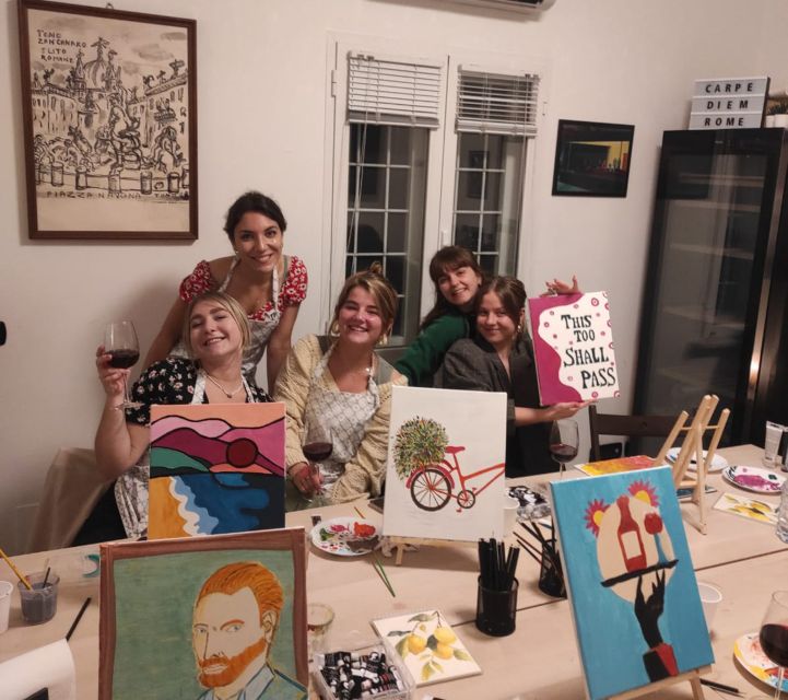 Rome: Small-Group Art Class with Wine - A 17th-Century Palazzo Studio Where You Paint Rome (and Sip Wine)