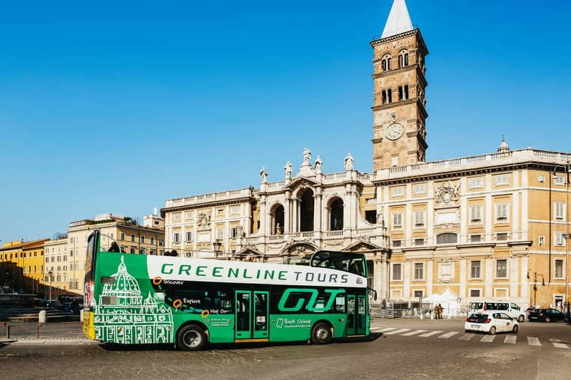 Rome:Hop-On Hop-Off Panoramic Open Bus Ticket 3 Circuits x 1 - Open-top comfort and onboard extras you’ll actually use