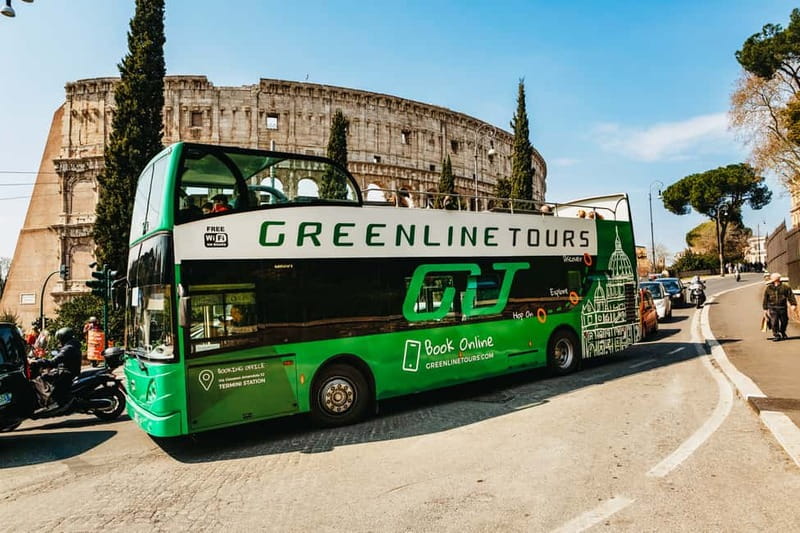 Rome:Hop-On Hop-Off Panoramic Open Bus Ticket 3 Circuits x 1 - Hop-on hop-off timing: when 20 minutes feels like a gift